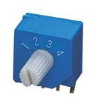 ROTARY SWITCH, SP4T, 0.1A, 5VDC, TH