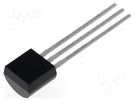 Transistor: PNP; bipolar; 25V; 2A; 1W; TO92 NTE Electronics