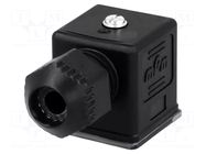 Connector: valve connector; plug; form A; 18mm; female; PIN: 4; 250V MOLEX