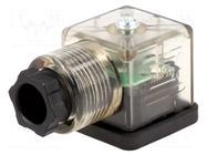Connector: valve connector; plug; form A; 18mm; female; PIN: 3; 24V MOLEX