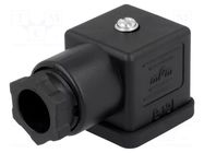 Connector: valve connector; plug; form A; 18mm; female; PIN: 4; 250V MOLEX