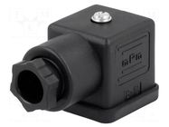 Connector: valve connector; plug; form A; 18mm; female; PIN: 4; 250V MOLEX