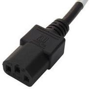 POWER CORD, IEC C13-FREE END, 1.5M, BLK