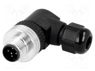 Connector: M12; plug; PIN: 5; male; A code-DeviceNet / CANopen 