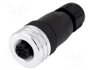 Connector: M12; plug; PIN: 5; female; A code-DeviceNet / CANopen MOLEX