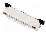 Connector: FFC/FPC; horizontal; PIN: 14; top contacts,ZIF; SMT; 1mm TE Connectivity