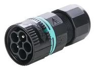 CIRCULAR CONNECTOR, PLUG, 5POS, CABLE
