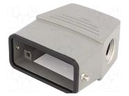 Enclosure for connectors: HDC; size 10A; for cable; for latch MOLEX