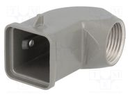 Enclosure: for HDC connectors; size 3A; for cable; for latch 