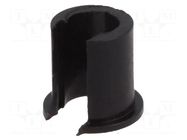 Adapter; thermoplastic; Øshaft: 4mm; black; Shaft: smooth OKW