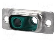 Connector: Special D-Sub; PIN: 2(2+0); plug; male/female; C: 25mm CONEC