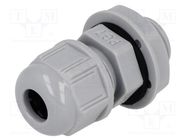 Cable gland; PG7; IP68; polyamide; dark grey; UL94V-2; GWconnect MOLEX