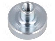 Magnet: permanent; neodymium; 95N; Ø: 16mm; H: 11.5mm; steel ELESA+GANTER