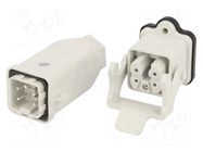 Connector: HDC; male + female; GWconnect; PIN: 5; 10A; 400V; 4+PE MOLEX