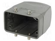 Enclosure: for HDC connectors; size 10B; for cable; high; metal MOLEX