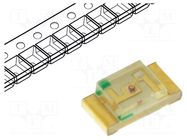 LED; yellow; SMD; 1206; 3.2÷8mcd; 2.1÷2.5VDC; 3.2x1.6x1.1mm; 120° KINGBRIGHT ELECTRONIC