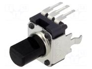 Potentiometer: shaft; single turn,vertical; 10kΩ; ±20%; 6mm; mono ALPS