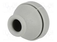 Grommet; Ømount.hole: 23mm; elastomer thermoplastic TPE; grey TRELLEBORG