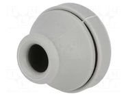 Grommet; Ømount.hole: 23mm; elastomer thermoplastic TPE; grey TRELLEBORG