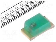 LED; green; SMD; 0603; 3÷12mcd; 1.85÷2.5VDC; 1.6x0.8x0.65mm; 120° KINGBRIGHT ELECTRONIC