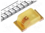 LED; yellow; SMD; 0603; 3÷8mcd; 2.1÷2.5VDC; 1.6x0.8x0.65mm; 120° KINGBRIGHT ELECTRONIC