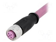 Connector: M12; plug; female; PIN: 4; straight; B code-Profibus HARTING