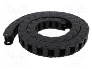 Cable chain; E2.15; Bend.rad: 48mm; L: 1000mm; Int.height: 14.4mm IGUS