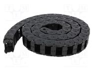 Cable chain; E2.15; Bend.rad: 28mm; L: 1000mm; Int.height: 14.4mm IGUS