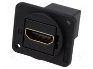 Coupler; HDMI socket,both sides; shielded; FT; XLR standard CLIFF