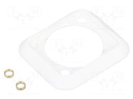 Socket gasket; white; XLR standard; 19x24mm; FT CLIFF
