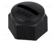 Protection cover; IP67; plastic; male M12 connectors AMPHENOL LTW