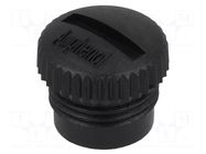 Protection cover; IP67; plastic; female M12 connectors AMPHENOL LTW