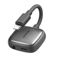 Lightning to AUX mini jack 3.5mm + Lightning adapter, Mcdodo CA-2740 (gray), Mcdodo