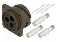 Connector: military; socket; female; PIN: 6(3+3); size 28; VG95234 AMPHENOL AIR