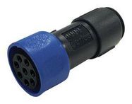 CIRCULAR CONNECTOR, PLUG, 10POS, CRIMP