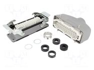 Connector: HDC; male + female; GWconnect; PIN: 24; 16A; 500V; 24+PE MOLEX