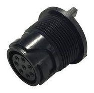 CIRCULAR CONNECTOR, RCPT, 6POS, CRIMP