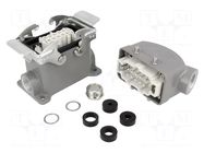 Connector: HDC; male + female; GWconnect; PIN: 10; 16A; 500V; 10+PE MOLEX