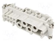 Connector: HDC; contact insert; female; GWconnect; PIN: 12(4+8) MOLEX