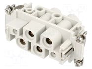 Connector: HDC; contact insert; female; GWconnect; PIN: 4; 80A; 500V MOLEX