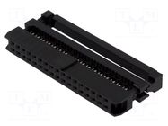 Connector: IDC; plug; female; PIN: 34; IDC; for ribbon cable; 2mm CONNFLY