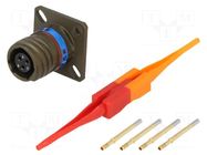 Connector: military; socket; female; PIN: 3; straight; crimped; 7.5A AMPHENOL AIR