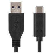 USB cable 3.0 A/Male - 3.1 C/Male 1m black Quick charge, EMOS