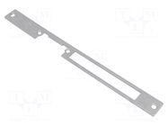 Frontal plate; for electromagnetic lock; grey; steel; 1400 LOCKPOL