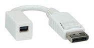 ADAPTER, DP PLUG-MINI DP RCPT, WHT