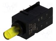 Switch: push-button; Pos: 2; DPDT; 0.5A/60VAC; 0.5A/60VDC; ON-(ON) MENTOR