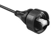 CABLE, RJ45 PLUG-FREE END, CAT6A, 6.6FT