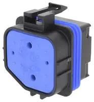 HOUSING, RCPT, 4POS, 46A, BLACK