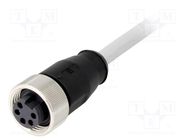Plug; 7/8"; 1.5m; female; PIN: 5; straight; with lead; PVC HARTING