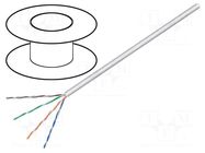 Wire; U/UTP; 4x2x23AWG; 6; stranded; Cu; Insulation: PVC; grey; 100m GOOBAY